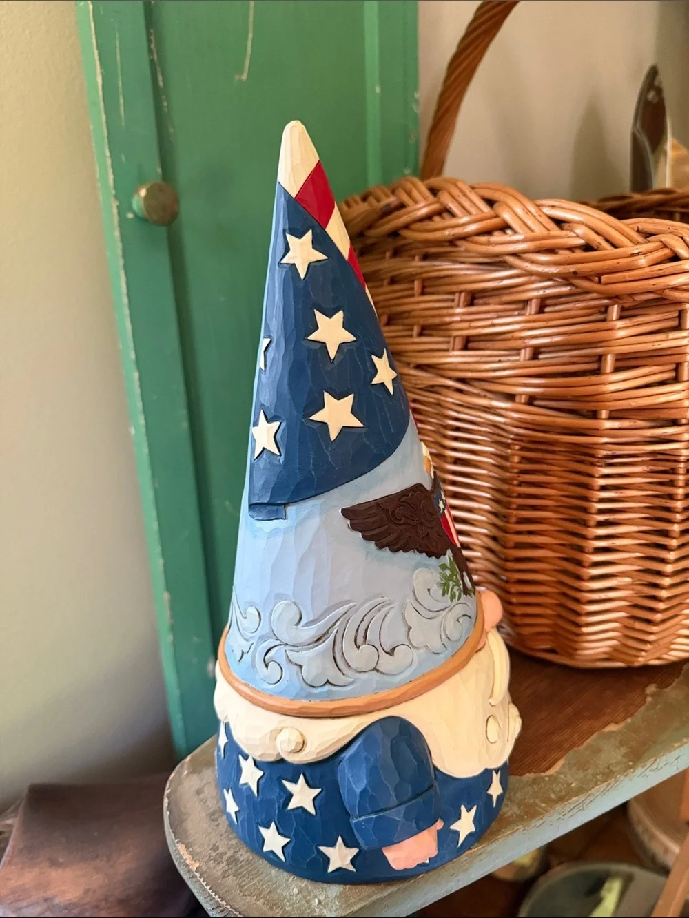 Jim Shore 11.75 In Gnome Of The Free Patriotic, Patriotic Heartwood Creek